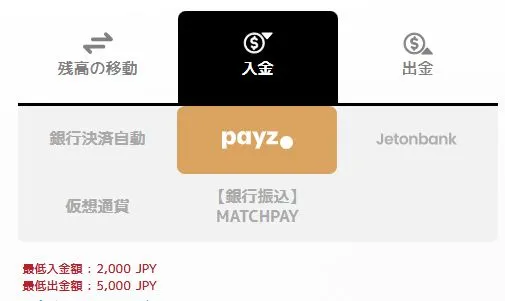 エルドアカジノ 入金申請フォーム